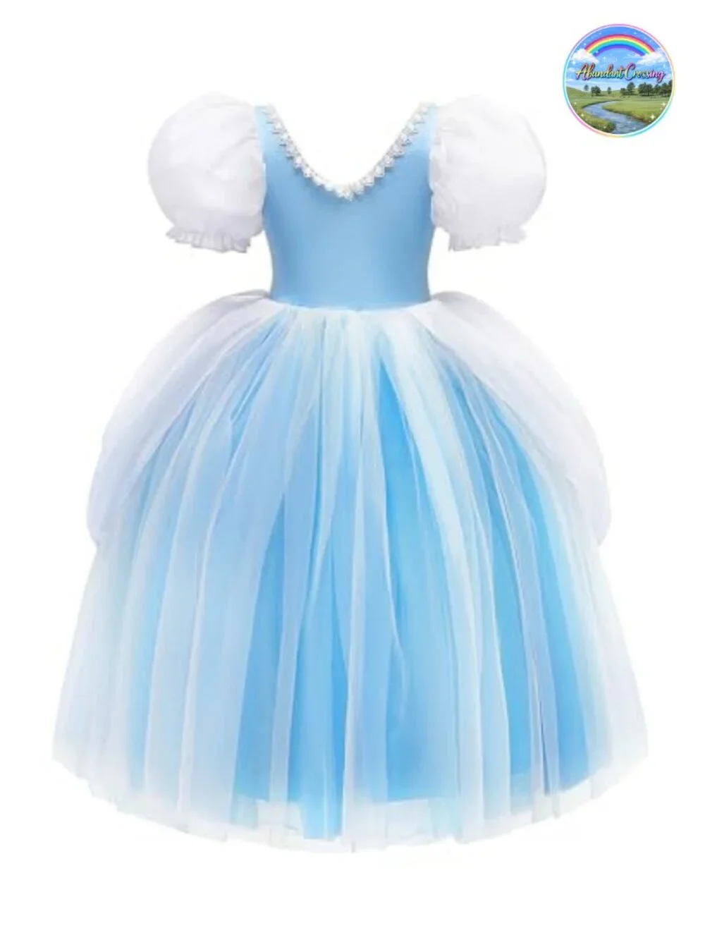Girls Princess Cinderella Costume Dress Up Party Outfit Set